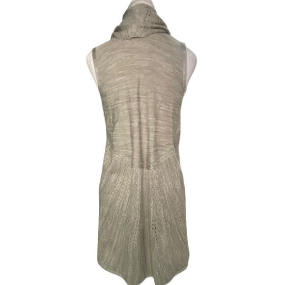 Love Scarlett Women Gray Sweater Vest Open Front Cardigan Cape Small - Picture 5 of 10